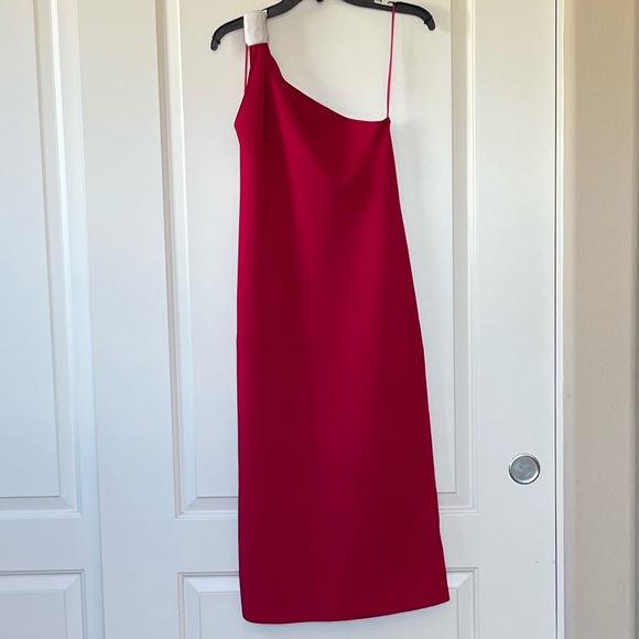 Galvan London PERSEPHONE One Shoulder Midi Dress - Picture 5 of 11